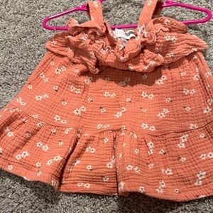 Floral Orange Kids Top